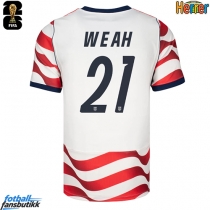 Forente stater Timothy Weah #21 Hjemmedrakt EM 2024 Kortermet
